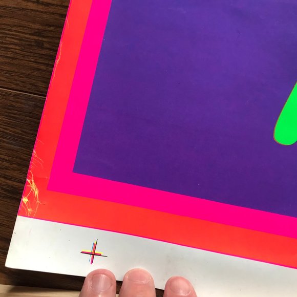 ECOLOGY Psychedelic Blacklight VINTAGE BLACK LIGHT POSTER PRINT 1969 - Picture 6 of 12